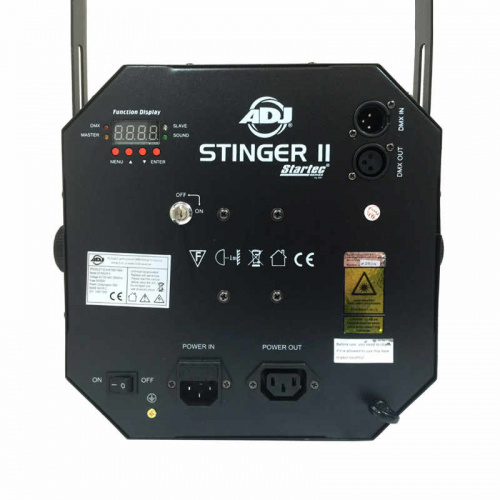 American DJ Stinger II 3 мощных спецэффекта в одном устройстве: Moonflower, стробоскопический и лазерный спе фото 3