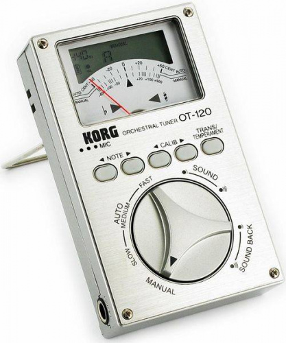 KORG OT-120 C оркестровый тюнер. Диапазон определения: A0 (27.50 Hz) – C8 (4186 Hz). Камертон: C2 фото 6