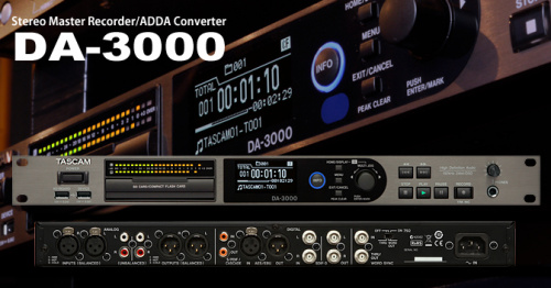 Tascam DA-3000 2-канальный HD мастер-рекордер на SD/SDHC/CF фото 11
