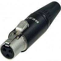 Neutrik Rean RT3FC-B кабельный разъем mini XLR F 3 контакта.