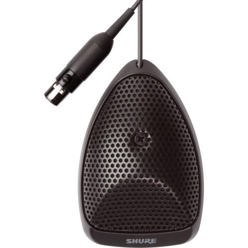 SHURE MX391/C плоский настольный кардиоидный конференц. микрофон с кабелем (3,6м), черный.