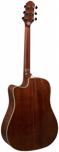 CRAFTER DE-8/NC + Чехол электроакустическая гитара Дредноут SolidTop ель, натурал, корпус-красно фото 4