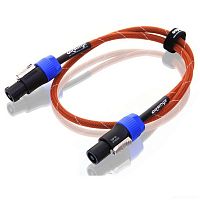 ORANGE OR-3 Or/Wh спикерный кабель (Speakon/Speakon, 0,9 м, оранжевый/белый)