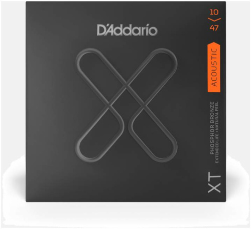 D'ADDARIO XTAPB1047 SET ACOUS XT PHOS BRZ X-LIGHT струны с покрытием XT для акустической гитары, 10-47 фото 3