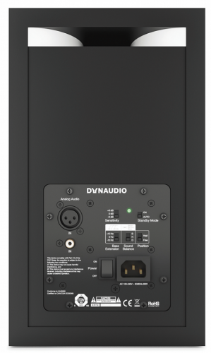 Dynaudio LYD-5 стереопара активных мониторов ближнего поля с черной лицевой панелью. 5" НЧ динамик. 50Вт-ВЧ/50Вт-НЧ усилитель класса D, макс SPL - 106 фото 4