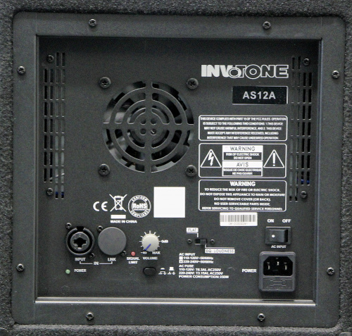 Invotone AS12A активная 2х пол. акустическая система, 1200 Вт, 57Гц-18кГц, 121 дБ SPL фото 2