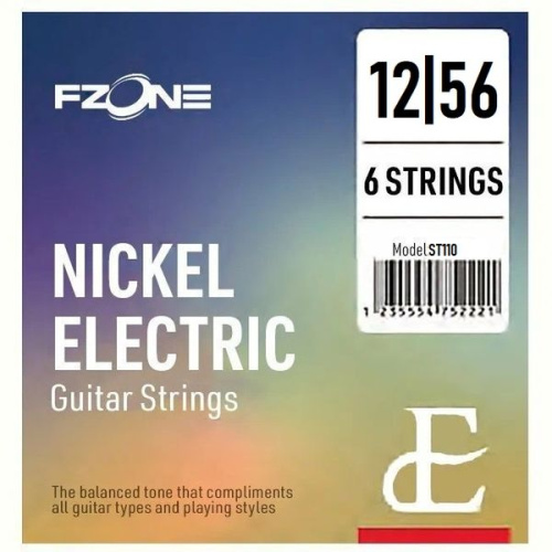 FZONE ST110 струны для электрогитары, никель, калибр 12-56