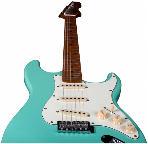 JET JS-300 SFG электрогитара, Stratocaster, корпус липа, 22 лада,SSS, tremolo, цвет Sea Foam Green фото 9