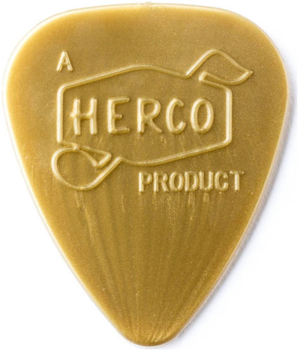 DUNLOP HERCO HEV-210 VINTAGE '66 LT GOLD Nylon медиатор серия Винтаж средний золотой