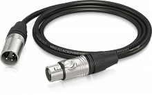 Behringer GMC-150 микрофонный кабель XLR female—XLR male, 1.5 м, 2 x 0.22 mm, диаметр 6 мм, черный