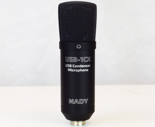 Nady USB-1CX Студийный конденсаторный микрофон, диафрагма 19 мм, 20-20000 Гц, кардиоида, чувствитель