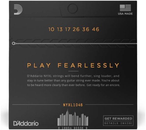 D'Addario NYXL1046 струны для электрогитары, никель, 10-46 фото 3