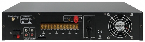 DSPPA MP-2765 Микшер-усилитель. 6 зон. Мощность 650 Вт/100в. Программируемый таймер. Плеер МР-3 (USB/SD), AM/FM тюнер. Сенсорный фото 2