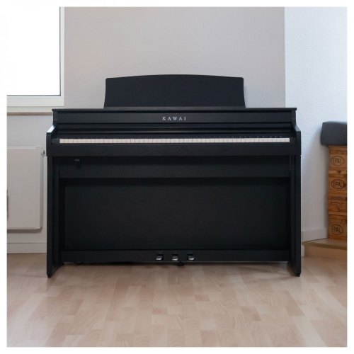 Kawai CA401 B цифровое пианино с банкеткой, 88 клавиш, механика GFC, 192 полифония, 19 тембров фото 2