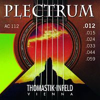 THOMASTIK AC112 Plectrum струны для акустической гитары, сталь/бронза, 12-59