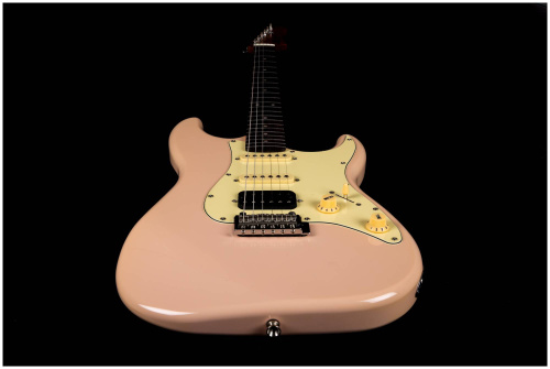 JET JS-400 PK R электрогитара,Stratocaster, корпус липа, 22 лада, HSS, tremolo, цвет PK фото 5