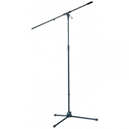 K&M 21021-300-55 микрофонная стойка-журавль типа overhead, выс. от 1,120 до 2,010 мм, дл. 1,065 мм, сталь, чёрная фото 4
