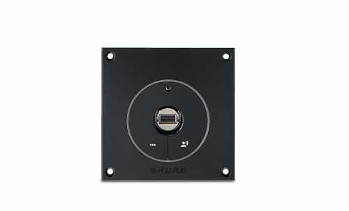 SHURE MXCMIU-FS Врезная панель с 10-контактным разъёмом для микрофона и разъёмом HDMI, подключается к интерфейсу MXCMIU