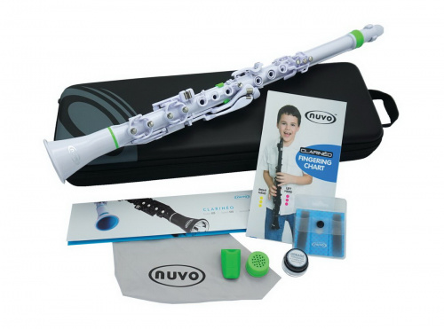 NUVO Clarineo Standard Kit (White/Green) Кларнет, материал АБС пластик, цвет белый/зелёный фото 2
