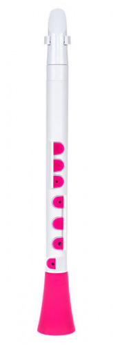 NUVO Dood (White/Pink) блок-флейта DooD, строй С (до), материал АБС-пластик, цвет белый/розовый