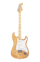 SX SST/ASH/NA Электрогитара, stratocaster, материал корпуса: ясень, гриф: клен, накладка: палисандр, тип крепления грифа: привинченный, схема звукосни