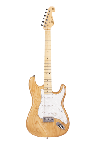 SX SST/ASH/NA Электрогитара, stratocaster, материал корпуса: ясень, гриф: клен, накладка: палисандр, тип крепления грифа: привинченный, схема звукосни