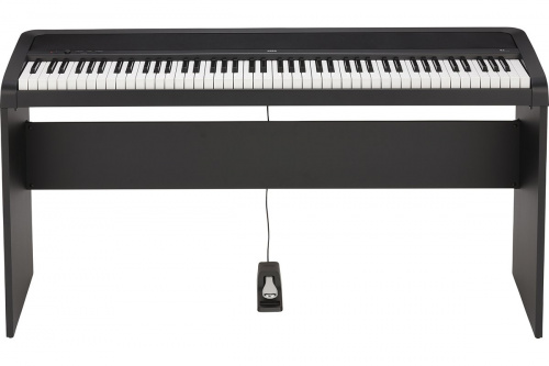 KORG B2-BK цифровое пианино, взвешенная клавиатура, 12 тембров, педаль, адаптер питания в комплекте, цвет черный, полифония 120 фото 4