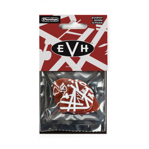Dunlop Eddie Van Halen Shark EVHP07 6Pack медиаторы, толщина 0.6 мм, 6 шт. фото 4