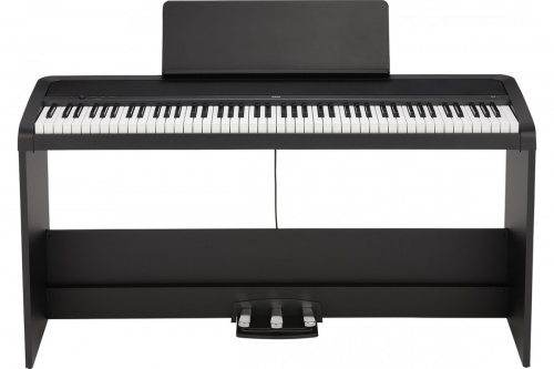 KORG B2SP BK цифровое пианино, взвешенная клавиатура, 12 тембров, педаль, адаптер питания в комплекте, цвет черный, полифония 1 фото 2