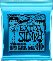 ERNIE BALL 3225 набор из 3х комплектов для эл. гитары Nickel Wound Extra Slinky (8-38)