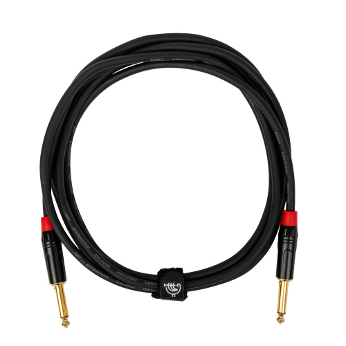 ROCKDALE IC070-3M инструментальный кабель, позолоченные металлические разъемы mono jack, цвет черный, 3 метра фото 3