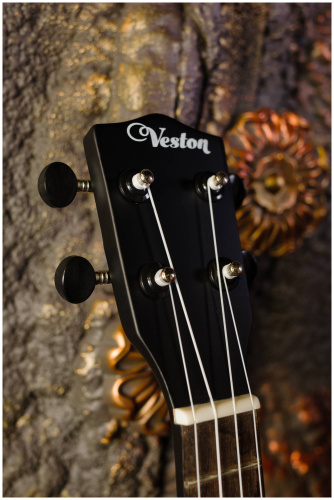 Veston KUS 15BK укулеле сопрано, цвет черный. фото 12