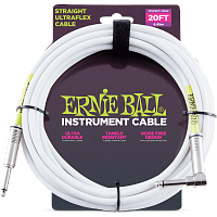 Ernie Ball 6047 кабель инструментальный 6 метров белый