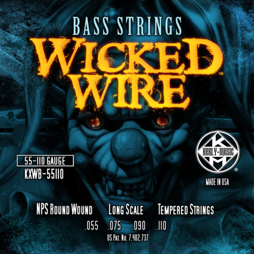 KERLY KXWB-55110 Wicked Wire Nickel Plated Steel Tempered струны для бас-гитары