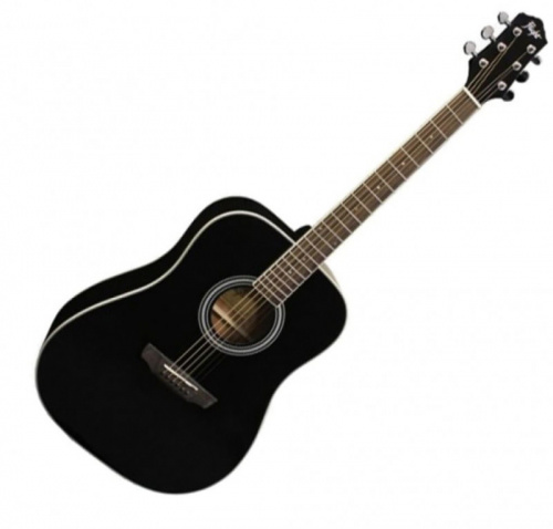 FLIGHT D-200 BK акустическая гитара, цвет черный