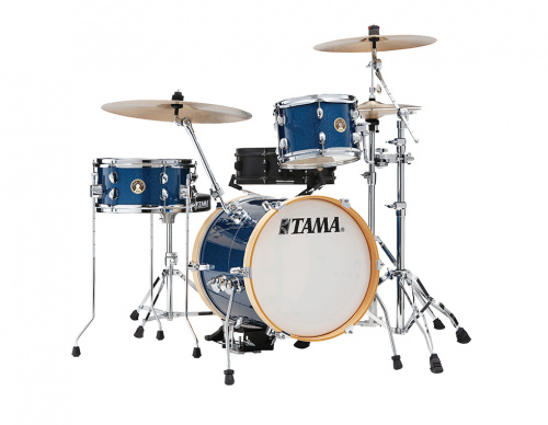 TAMA LJK36H3-ISP CLUB-JAM SUITCASE ударная установка из 3-х барабанов, береза, цвет синий искристый, со стойкой, педалью и стуло фото 3
