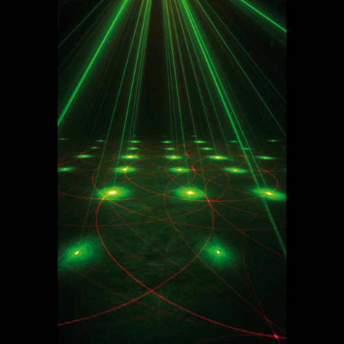 American DJ Micro Star зелено-красный лазер мощностью 30мВт+красный лазер мощностью 80мВт, свыше 200 фото 10