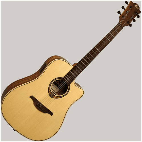 LAG T-318D CE Электроакустическая гитара, Дредноут, Цвет: натуральный фото 3