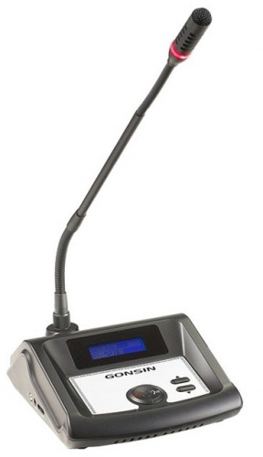 GONSIN TL-VX4200 B Микрофонная консоль председателя. Поддержка IC-карт регистрации. ЖК дисплей. Встроенный динамик. Регулятор гр