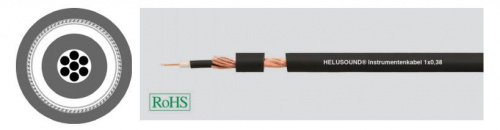 Helukabel HELUSOUND 400036 Инструментальный кабель, 6 мм, 1x0,22мм