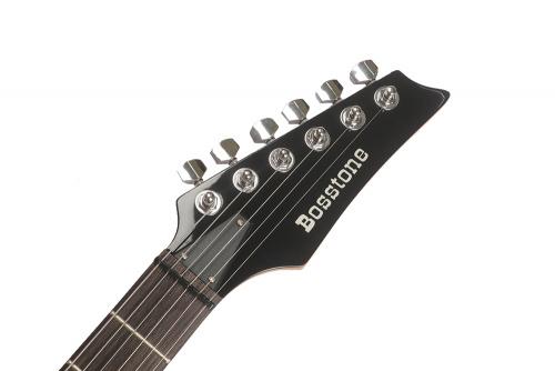 Bosstone SR-06 BK+Bag Гитара электрическая, 6 струн цвет черный фото 2