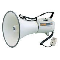 SHOW ER68 Мегафон 45 Вт, 15 В, выносной микрофон, вх.AUX, вес 3,3 кг, алюминий