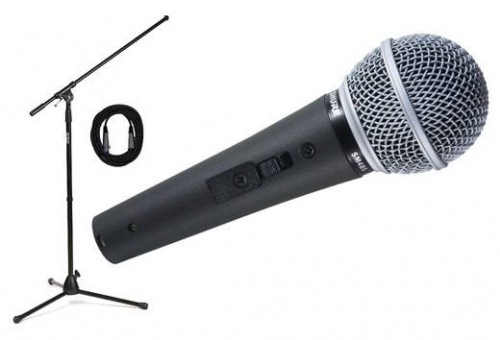 SHURE SM48S динамический кардиоидный вокальный микрофон (с выключателем) фото 8