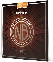 D'Addario NB1256 струны для акустической гитары,Light Top/Med Bottom, 12-56