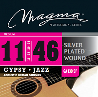 Magma Strings GA130SP Струны для акустической гитары Серия: Silver Plated Wound Gypsy Jazz Калиб