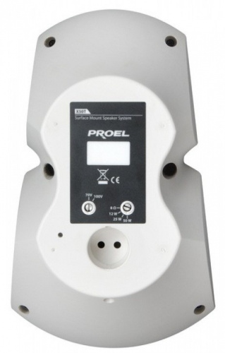 Proel X50TW 2-х полосная акустическая система: 5.0" woofer, 1" tw,25Вт (cont), 50Вт (peak), 8Ом, 8 фото 2