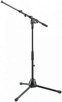 K&M 25900-300-55 низкая микрофонная стойка журавль, металлические узлы, высота 425-645 мм, длина журавля 470-775 мм, цвет черный