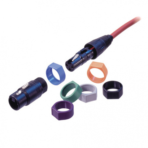Neutrik XCR-6 Маркировочное кольцо для кабельных разъемов Neutrik XLR серии X, цвет: 1-9 (9 цветов).