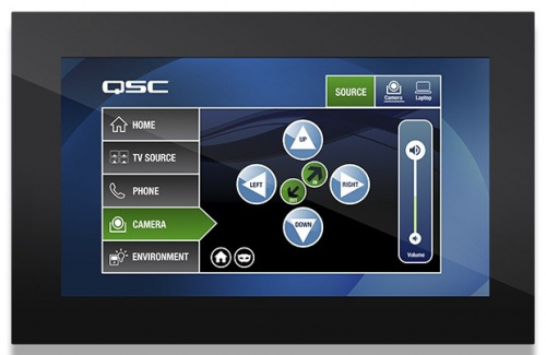 QSC TSC-116W-G2-BK Q-SYS 11.6" PoE Сенсорный контроллер для настенной установки