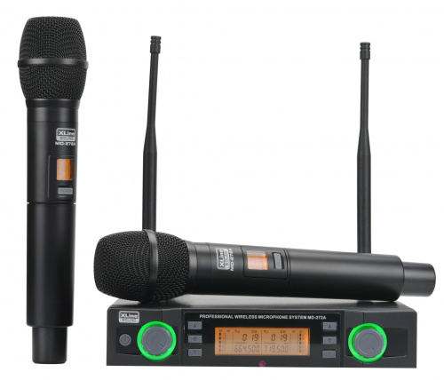 Xline MD-272A Радиосистема двухканальная c двумя ручными передатчиками, 2 канала по 100 фикс. частот